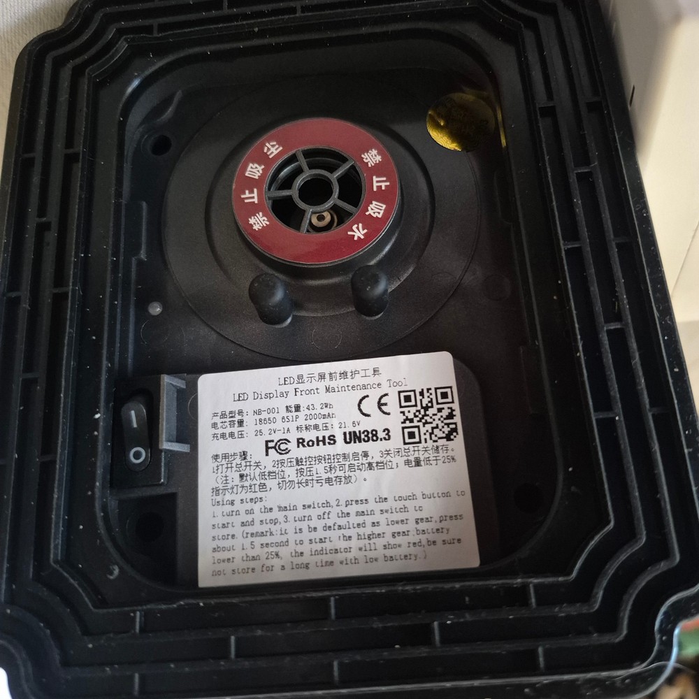 NB-001 LED Front Maintenance Tool Vacuum soft module display