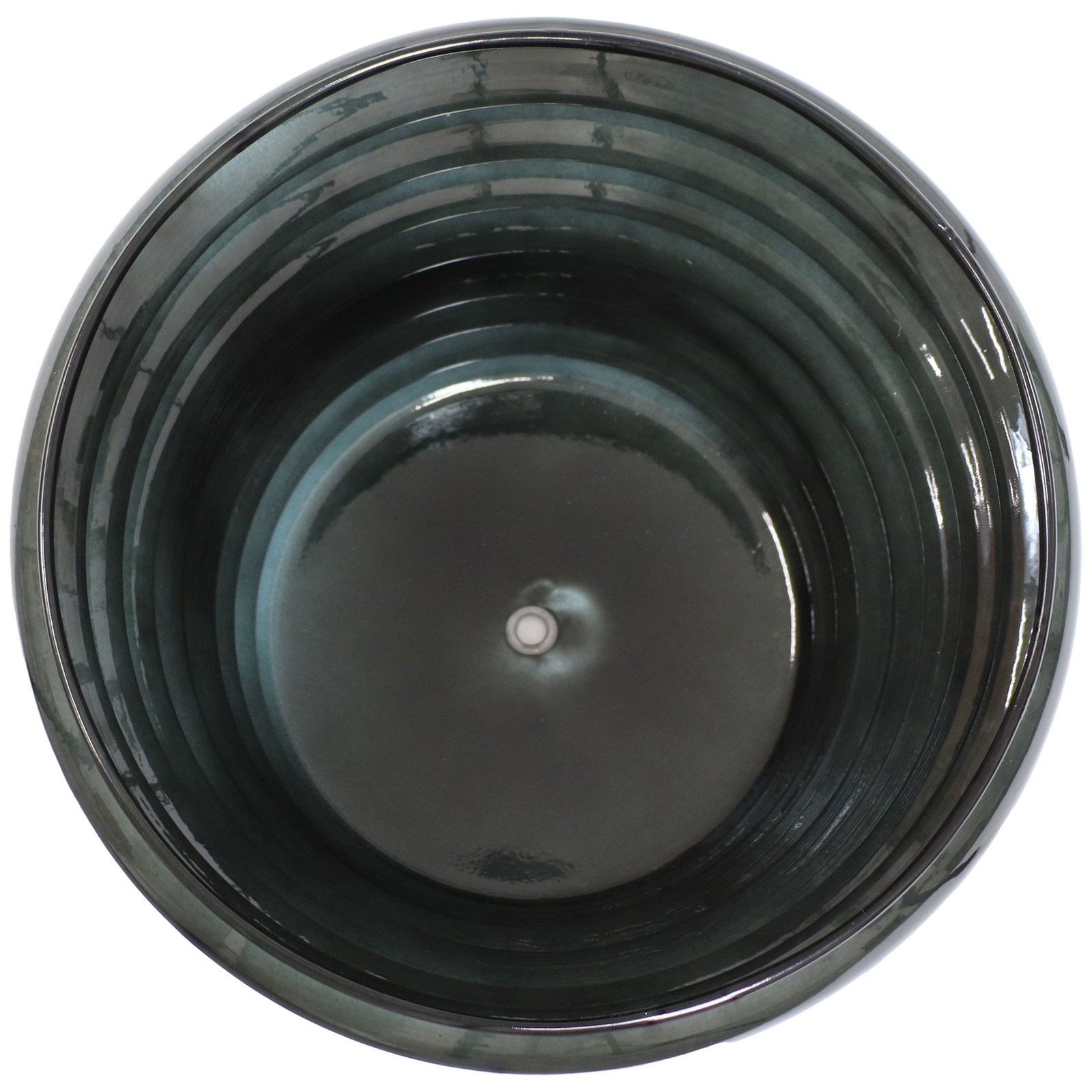 Molly Metal Planter - 12.5 in - Juniper Glaze - Set of 4 by Sunnydaze