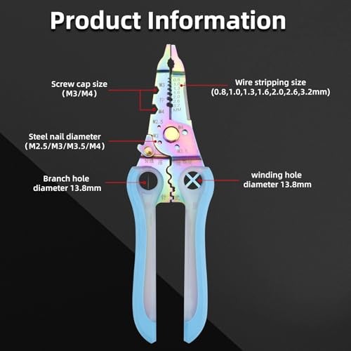 Small Wire Stripper/Crimper/Cutter, Electrical Pliers,