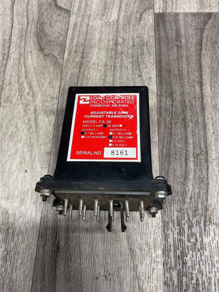 CA-30 LOAD CONTROLS ADJUSTABLE GAIN CURRENT TRANSDUCER #4002F146SI