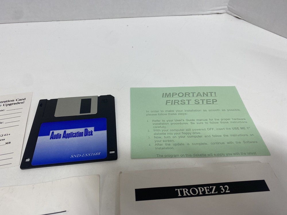 Turtle Beach Audio Application Disk 32 Wavetable Soundcard Disk