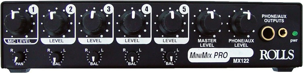 Rolls MX122 MiniMix Pro Mic/Source Mixer