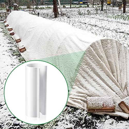 16 Pcs PVC Pipe Clips 2.4 Inches Long Greenhouse for 1/2 Inch PVC Pipe White