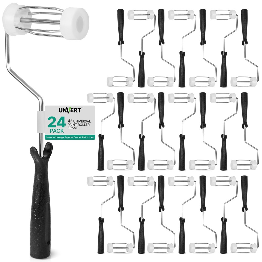 24 Pack Unvert Paint Roller Frame, for Walls, Ceiling on All Surfaces 4-Wire Cag