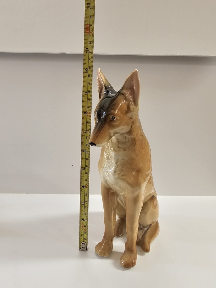10" Ceramic German Sheppard Figurine