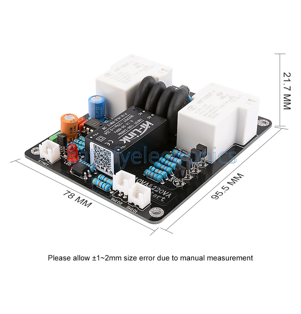 2000W High Power Soft Start Board 30A Dual Temperature Control For Amplifier