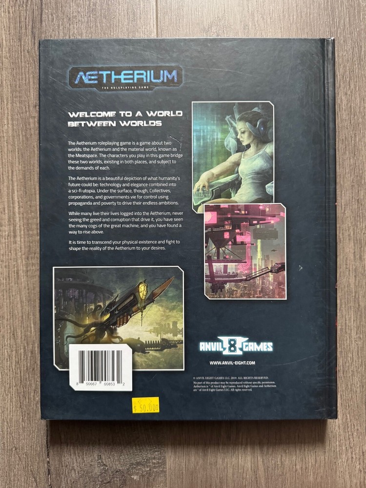 Aetherium RPG Book Anvil 8 Games The Roleplaying Game
