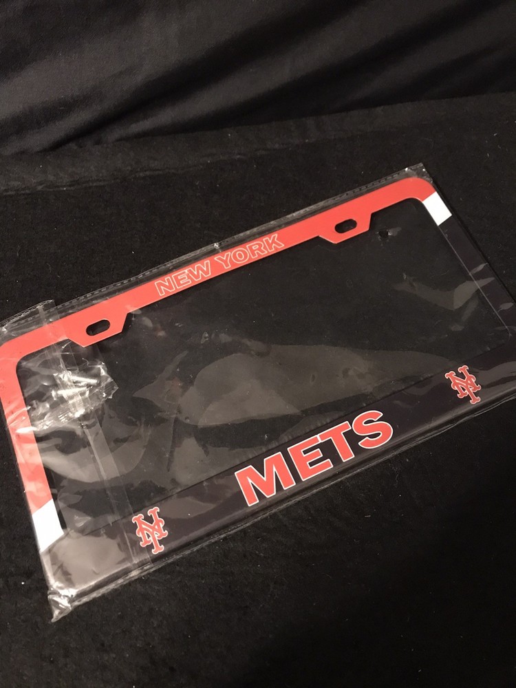 License Plate Frame - New York Mets - Polycarbonate Plastic/Single & New