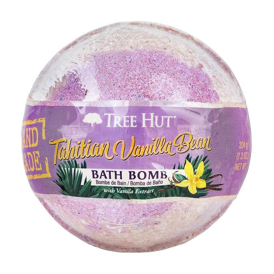 Tree Hut Shea Moisturizing Bath Bomb Tahitian Vanilla Bean~2-Bath Bombs