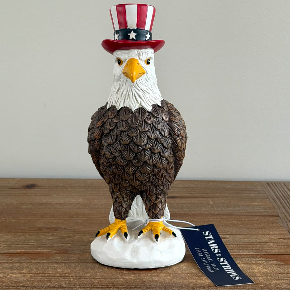 Stars & Stripes Patriotic July 4th UNCLE SAM BALD EAGLE NWT