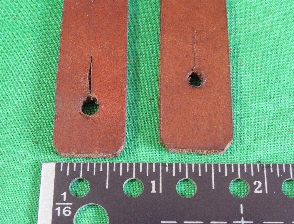 SKS Sling Leather Strip End Tab Loop PAIR (NO Keepers)