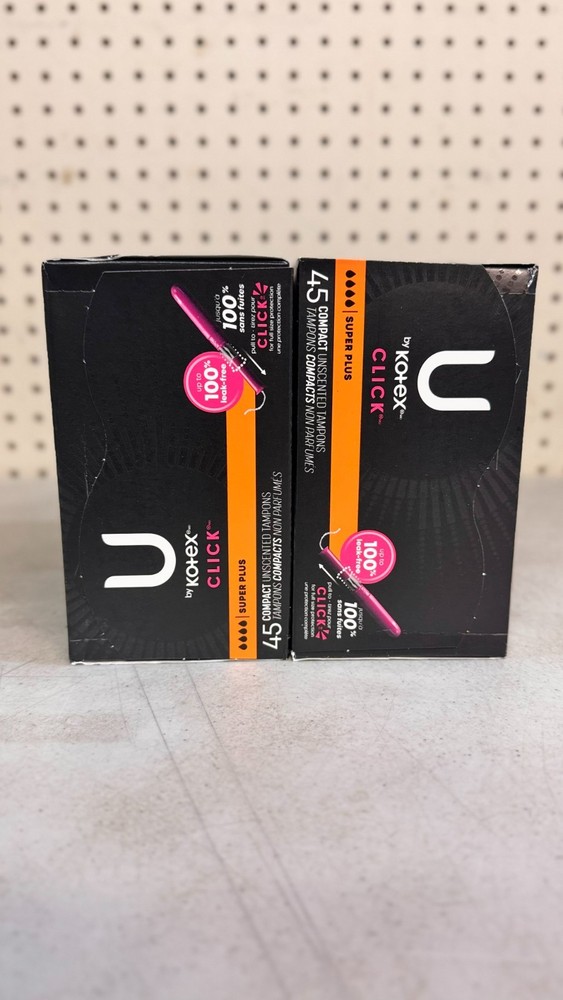 U by Kotex Tampons, Click Compact, Super Plus Absorbency, Unscented, 180 Count