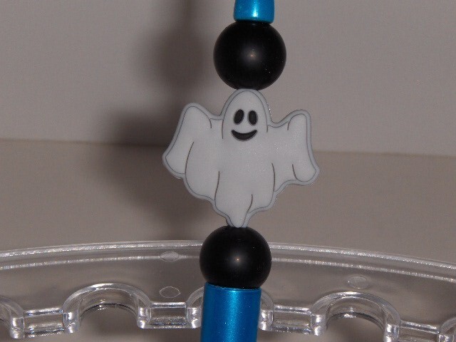 NEW - Blue Retractable pen - ghost