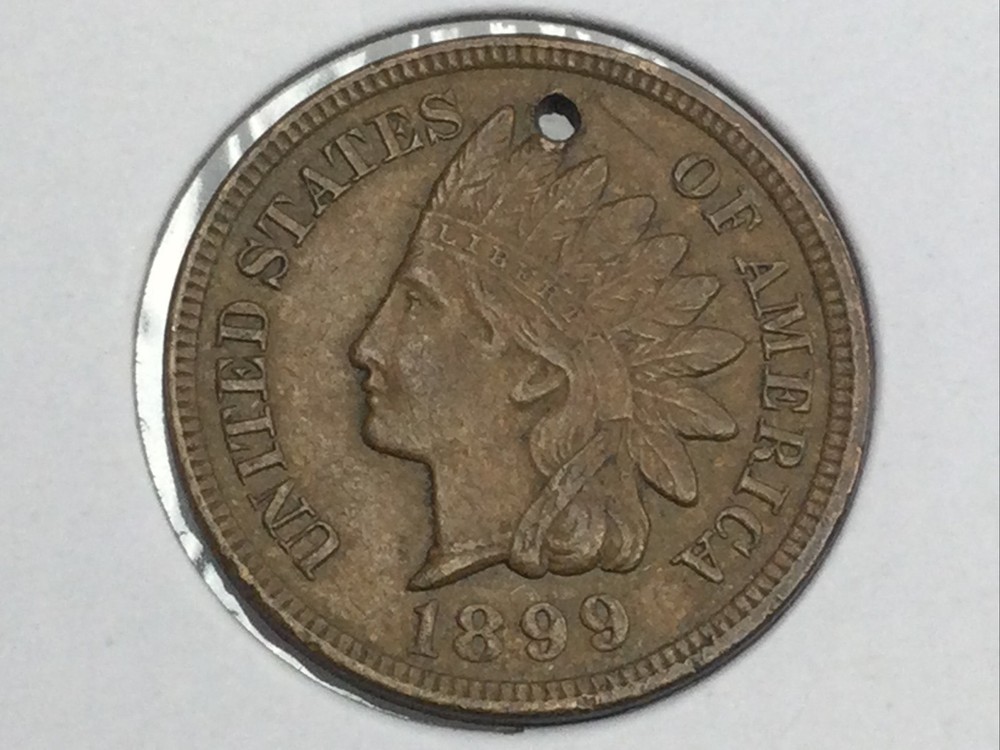 1899  Indian Cent in extremely fine/almost uncirculated