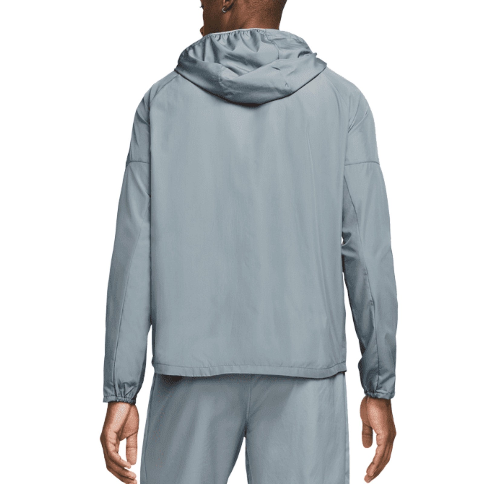 NIKE Miler Repel Running Jacket sz S Small Gray Reflective Packable