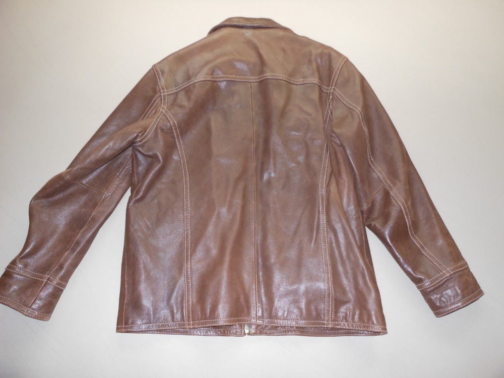 Wilson Large Brown Leather Jacket with Thinsulate Lining