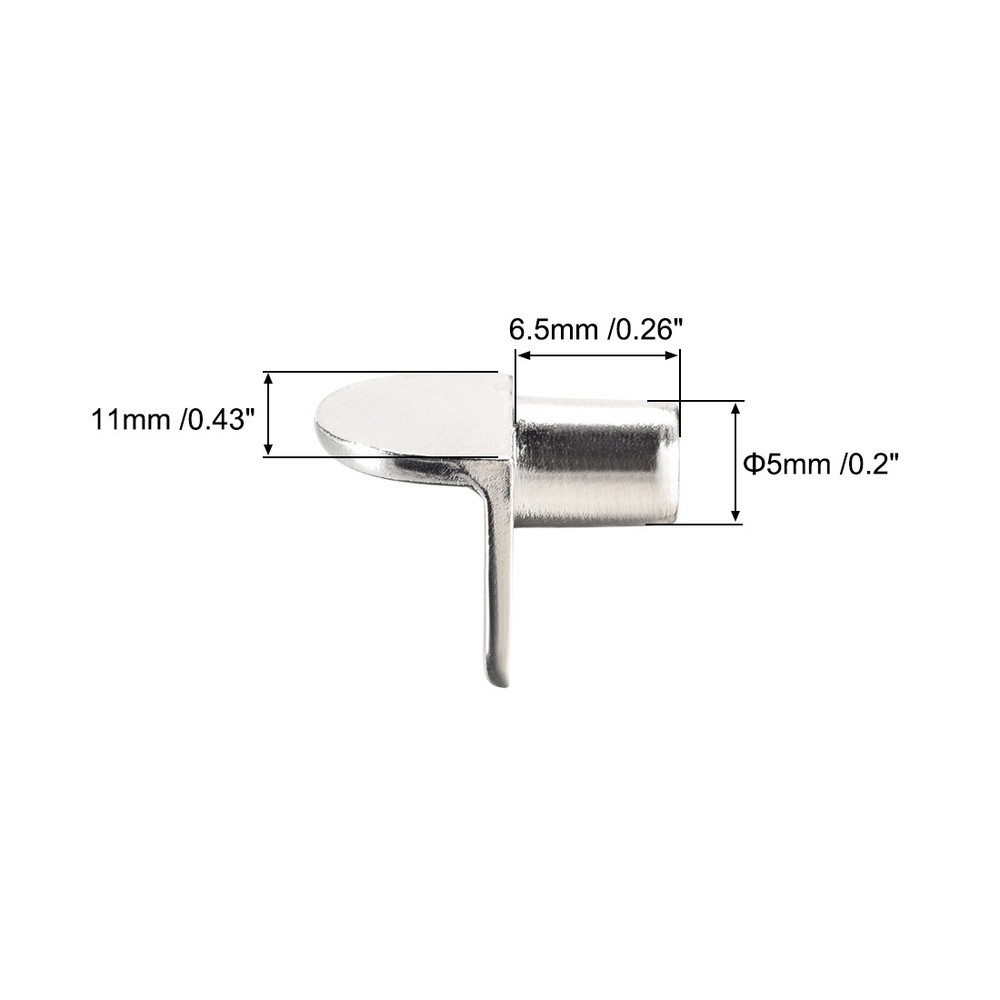 Shelf support Peg 5mm L wardrobe support shelf bracket 50pcs