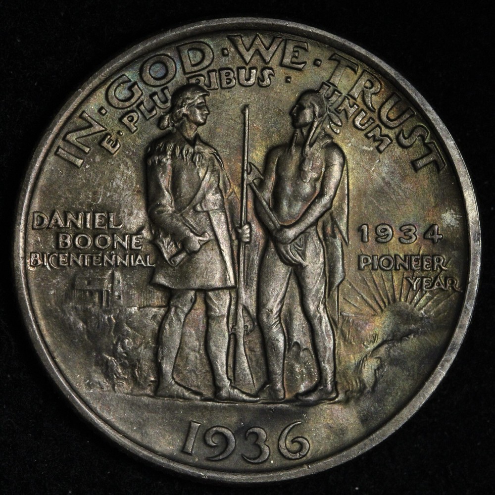 1936 Daniel Boone Silver Half Dollar BU *UNCIRCULATED* MS TONE E376 VICEH