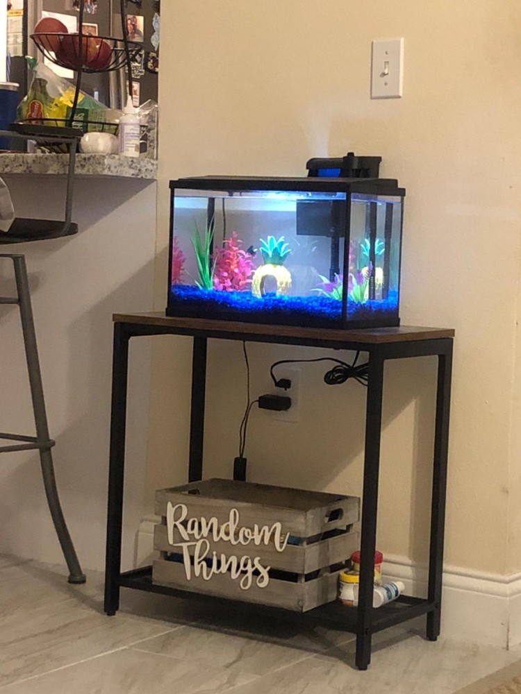 Nightstand| Side Table| Narrow Small End Table with Mesh Shelf