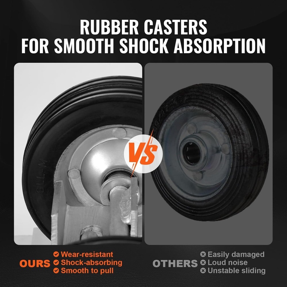 Sliding Gate Kit, 6” Rolling Gate Hardware Kit C-Type, Wheel Carrier with Two...