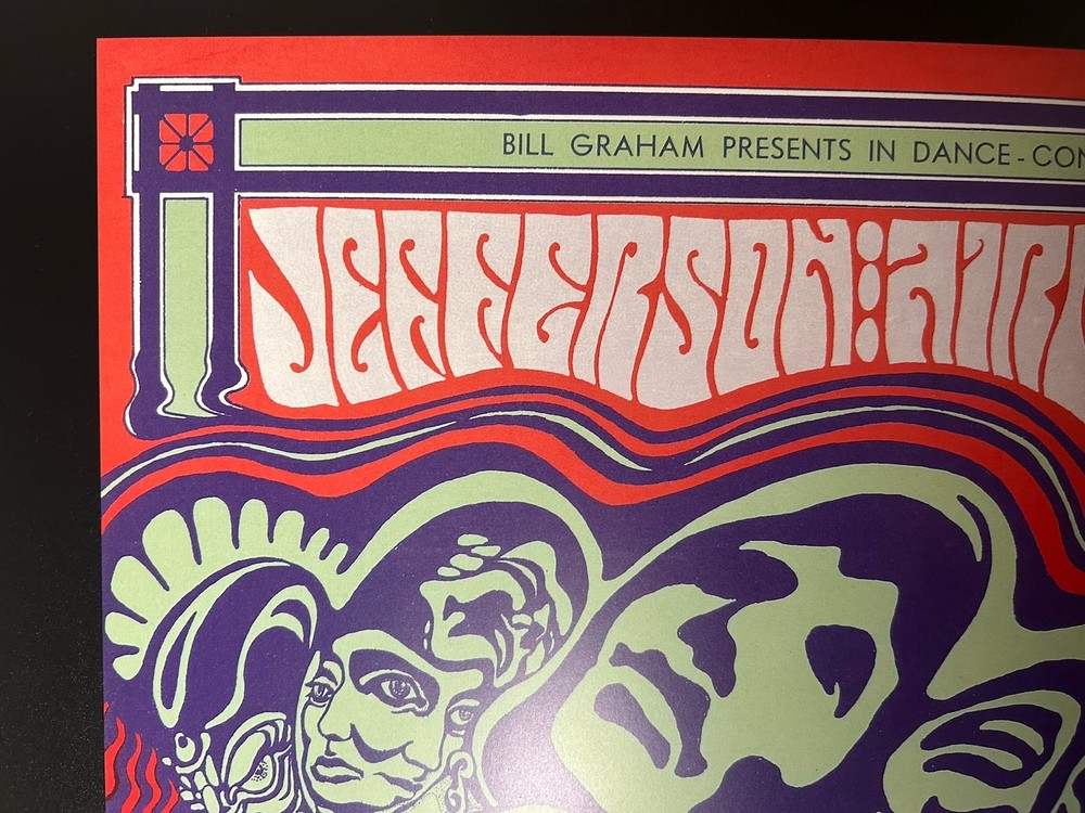 2021-(2)-FILLMORE BG-48-RE-PRINT VARIANT POSTERS-JEFFERSON AIRPLANE/QMS-W.WILSON