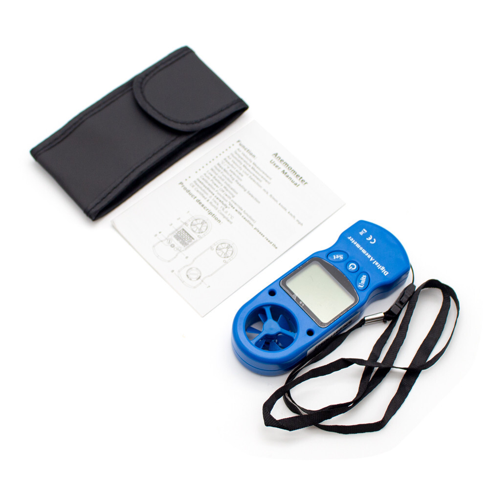 Digital Anemometer Temperature & Humidity Meter Wind Speed Measuring Instrument
