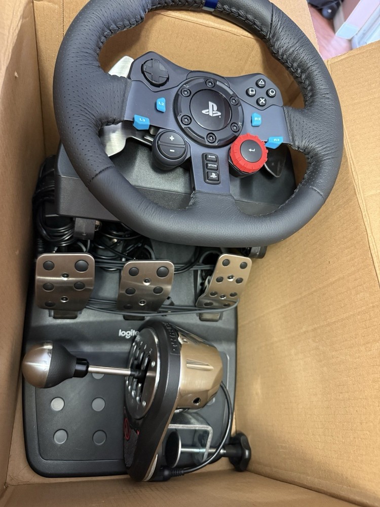 Logitech Racing Wheel Set with Steering Wheel, Pedals & Shifter Bundle