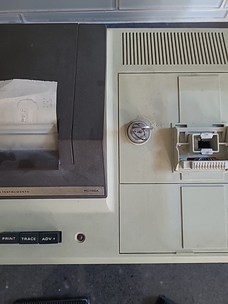 Texas Instruments TI Programmable 59 Calculator PC-100A No Cord Untested AS IS