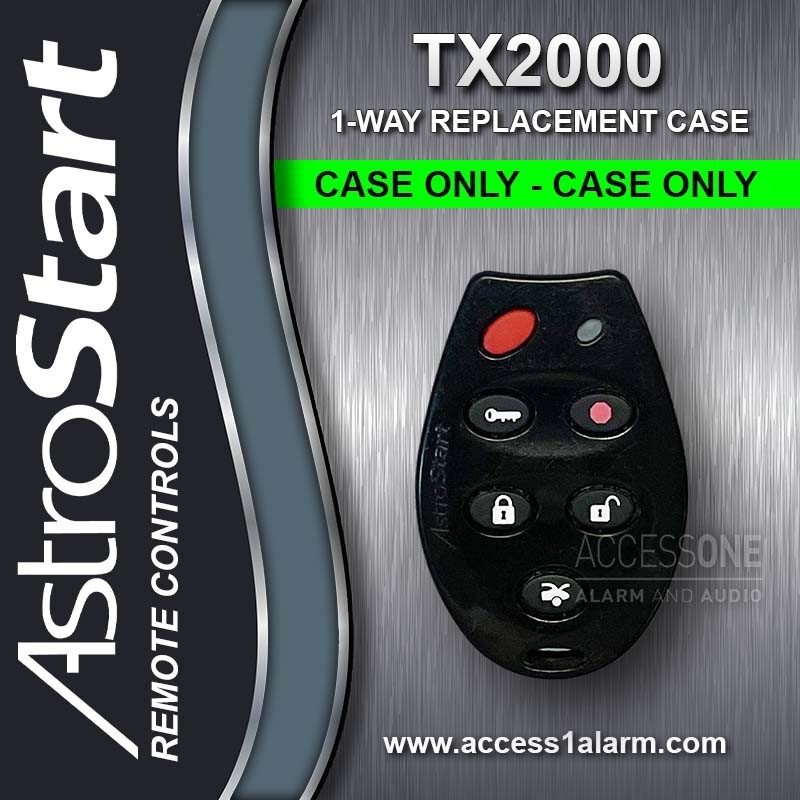 AstroStart AstroFlex TX2000 6-Button Remote Control CASE ONLY -FCC ID J5F-TX2000