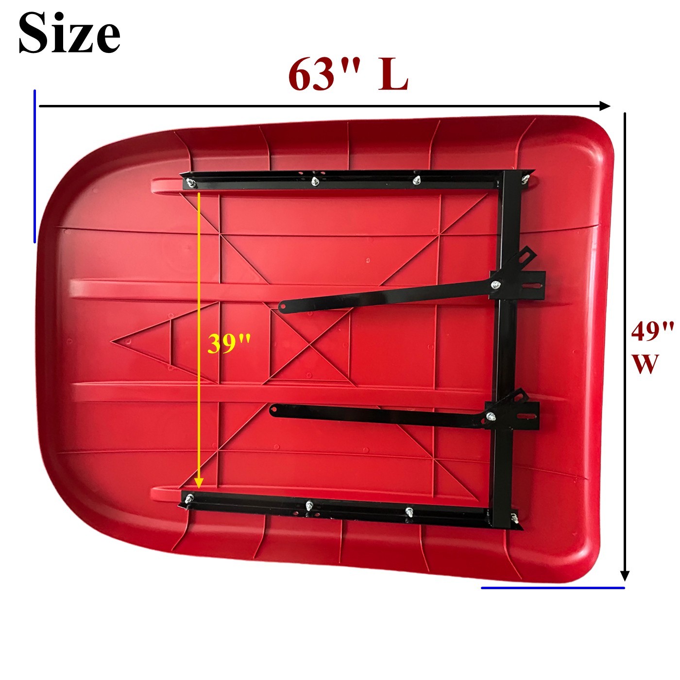 63"x49" Tractor Canopy Top Snow Shield Sunshade Umbrella for Tractor and Mowers