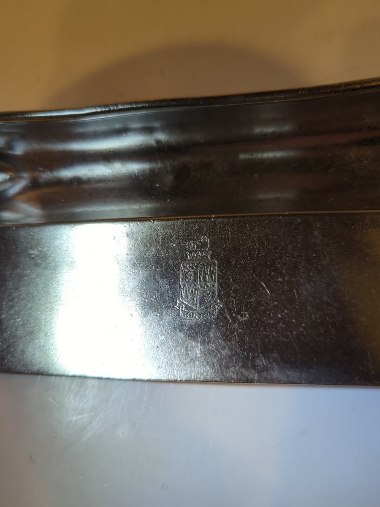 Vtg Silver Plate Crumb Catcher Hotel Morton