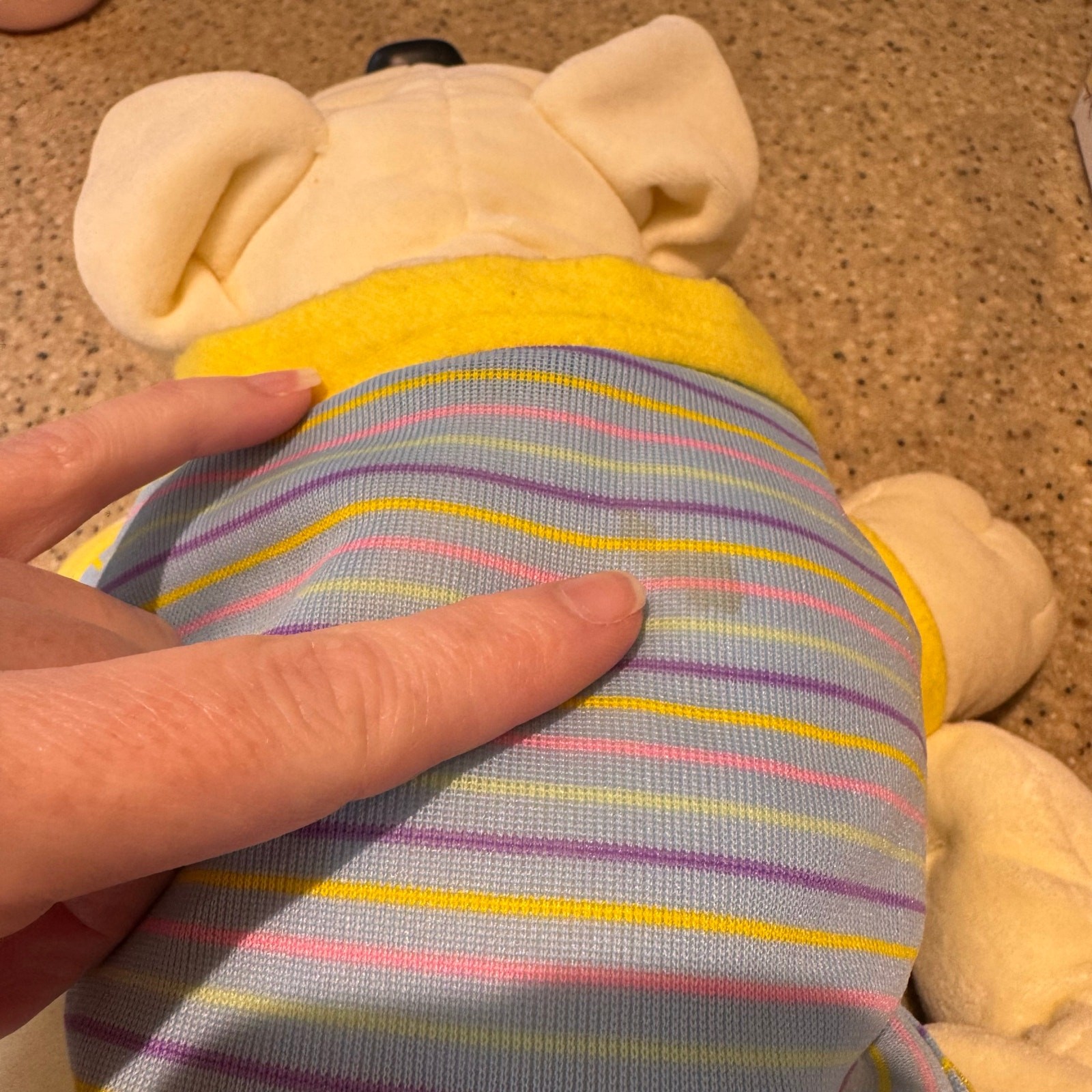 Vintage 1986 Tonka Pound Puppies White Puppy w/ Shirt Collar #7817 In Box Retro