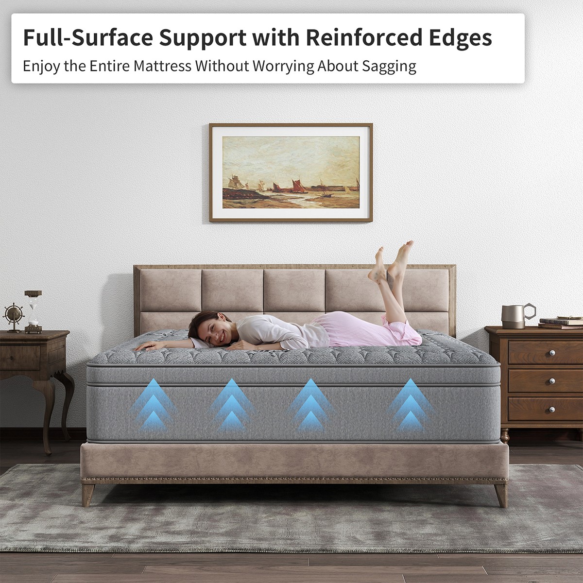 12/14-Inch Gel Memory Foam Hybrid Spring Mattress in a Box