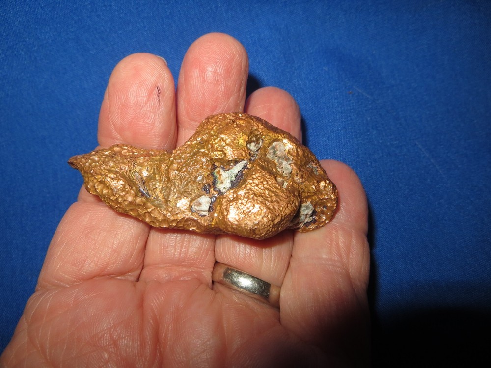 Large 3.5 oz NATURAL SOLID COPPER NUGGET Keweenaw Peninsula Michigan