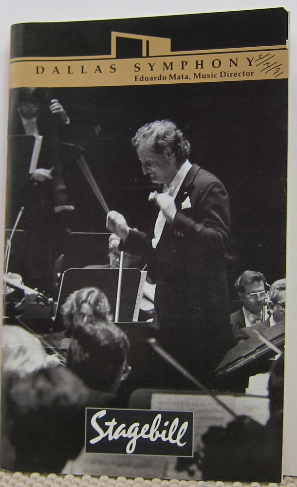 Dallas Symphony Program - April 1991