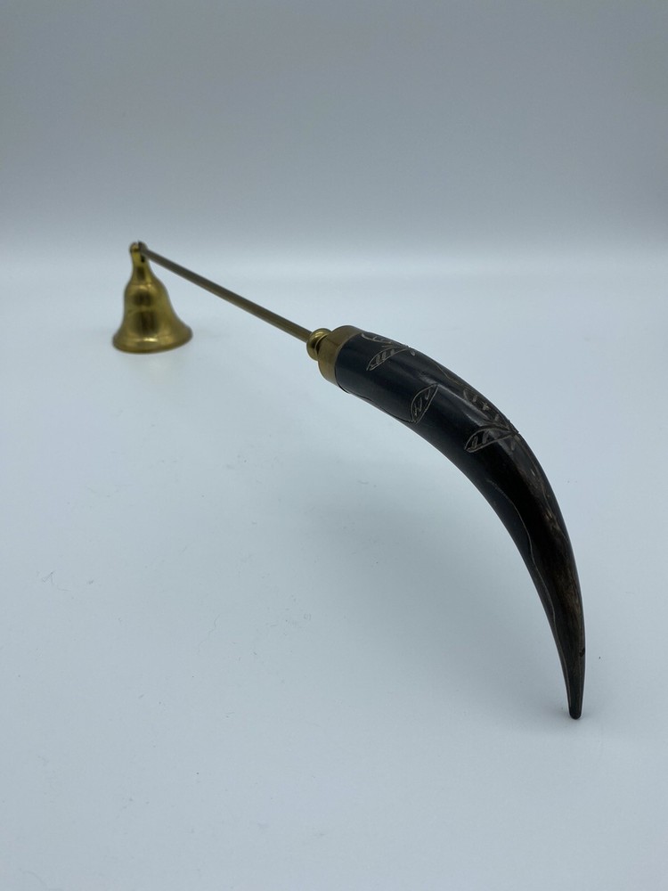Brass Hinged Long Handled Candle Snuffer