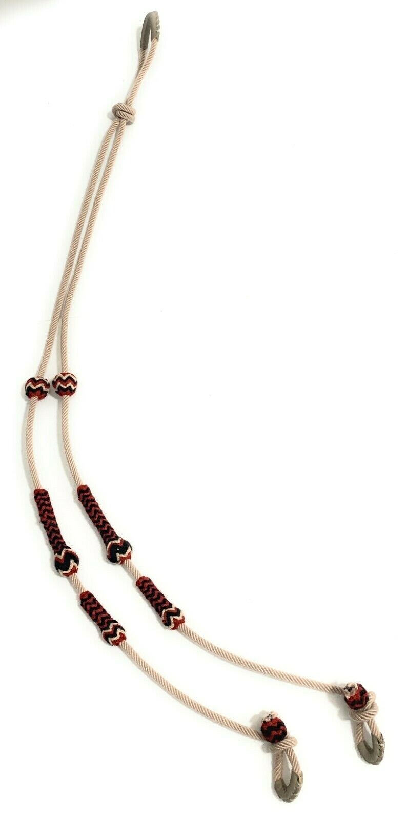 BEIGE SADDLE HORSE AUTHENTIC MEXICAN CHARRO REINS. RIENDAS CHARRAS PARA CABALLO