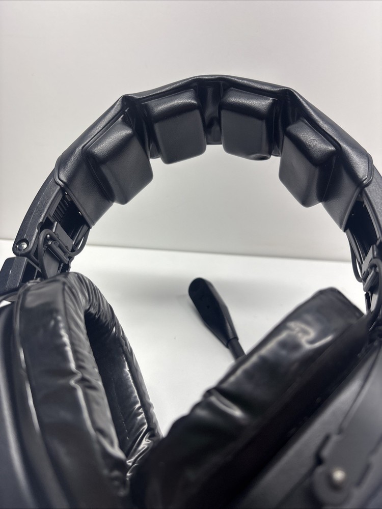 Echelon Telex Aviation Headset Dual Plug Tested Working