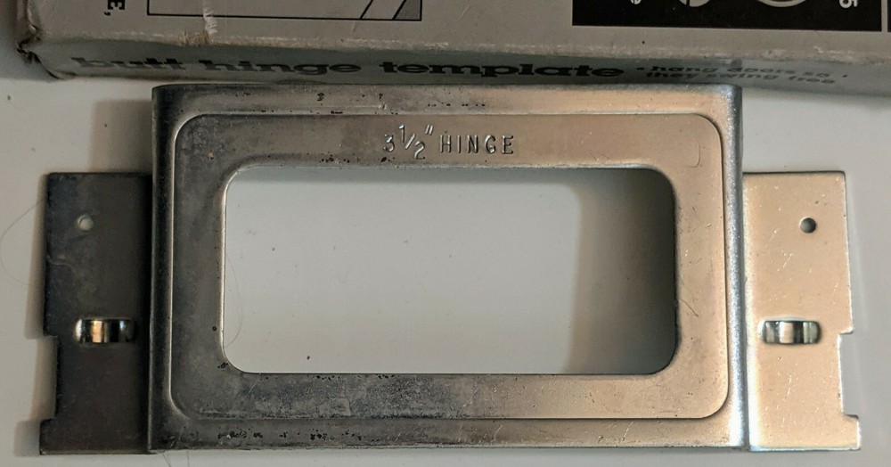 Vintage Sears Craftsman Butt Hinge Template 9-2575 Hardware