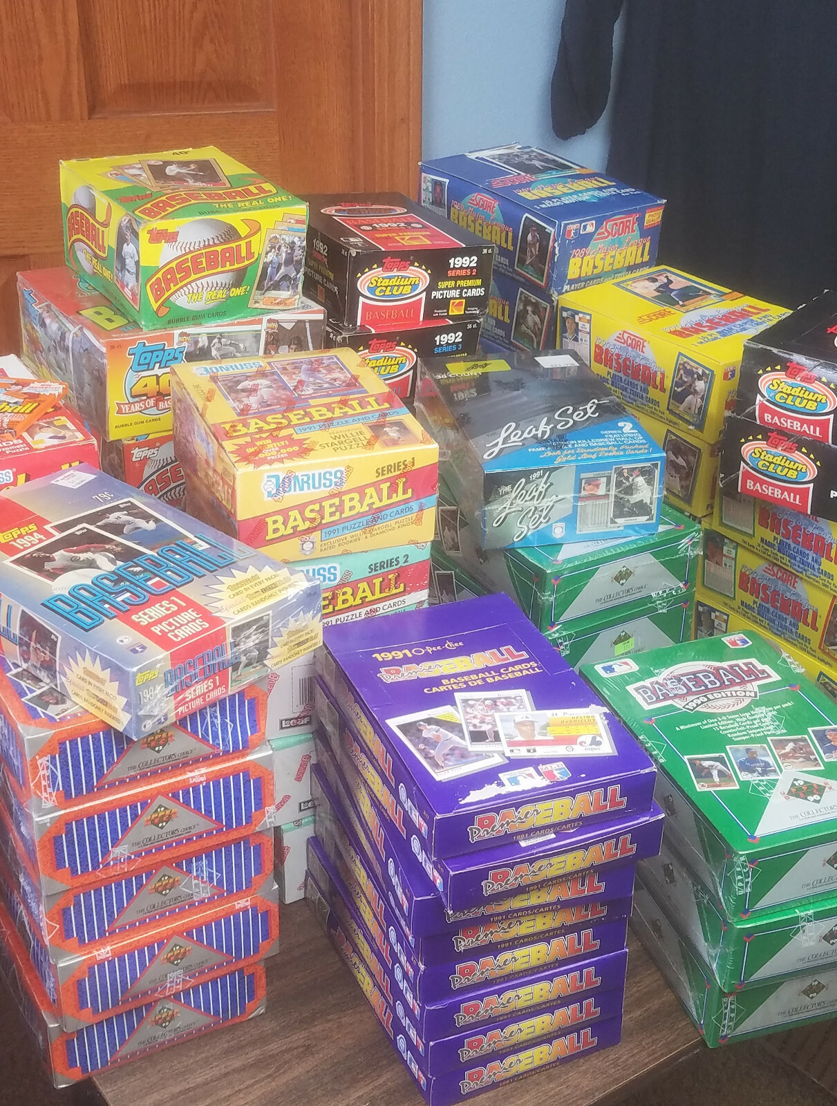 1000 Cards - Unopened Baseball Card Sealed Packs–Rookie Cards Bonus & Star Cards