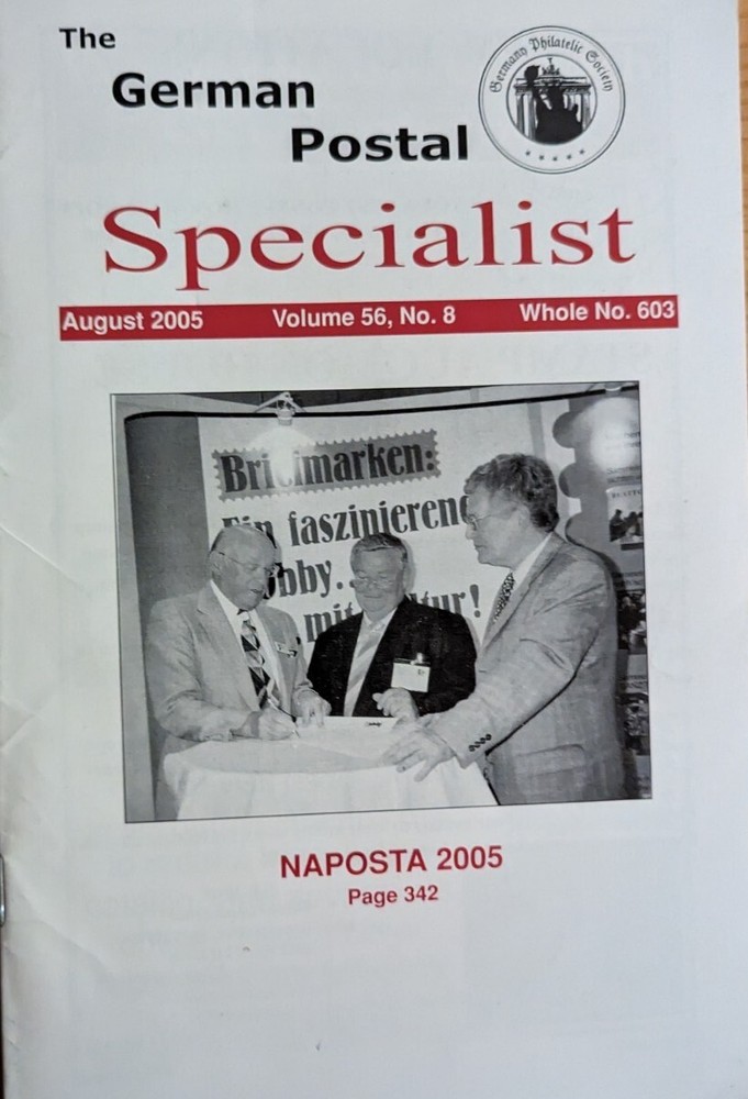 German Postal Specialist Aug 2005 NAPOSTA Post Cards From Pfennige 1875-1900