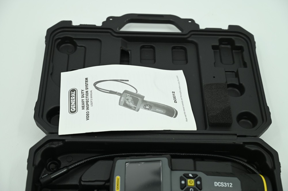 General DCS312 Heavy Duty Video Inspection System Camera Borescope with Case