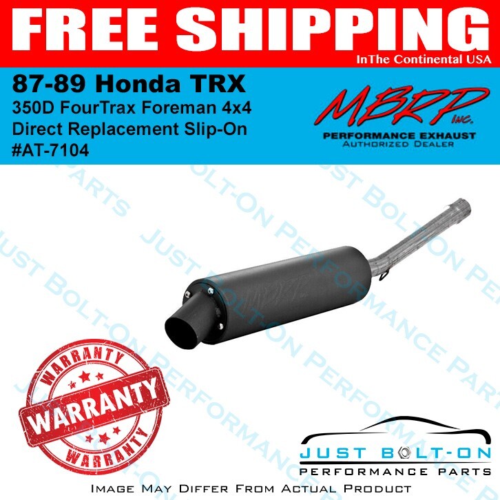 MBRP 87-89 Honda TRX 350D FourTrax Foreman 4x4 Direct Replacement Slip-On