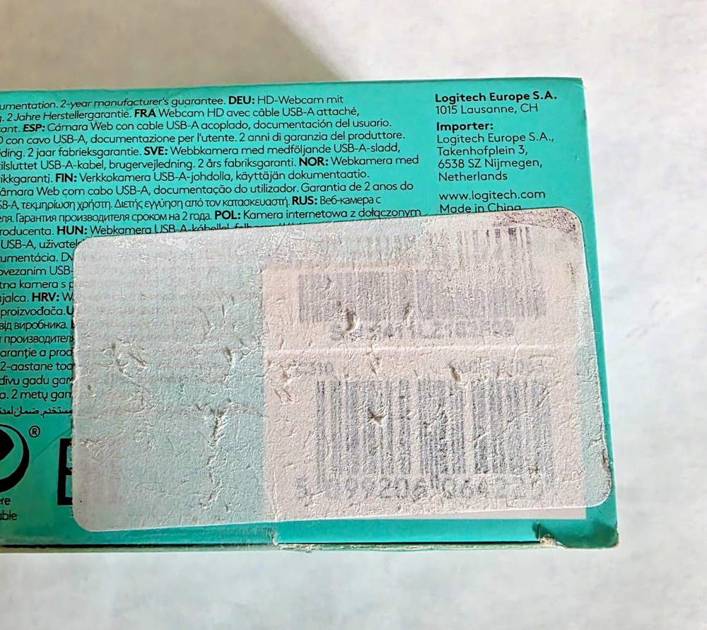 Logitech C310 HD Webcam - Black