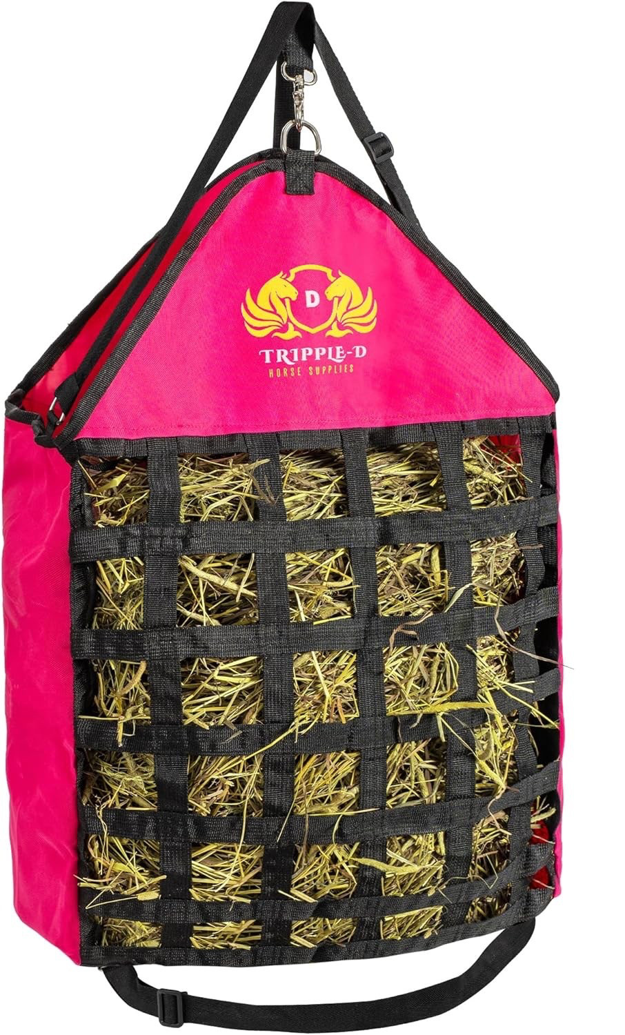 Tripple-D Horse Supplies top Loading Slow Feeder hay Bag Equipment Horses Goats