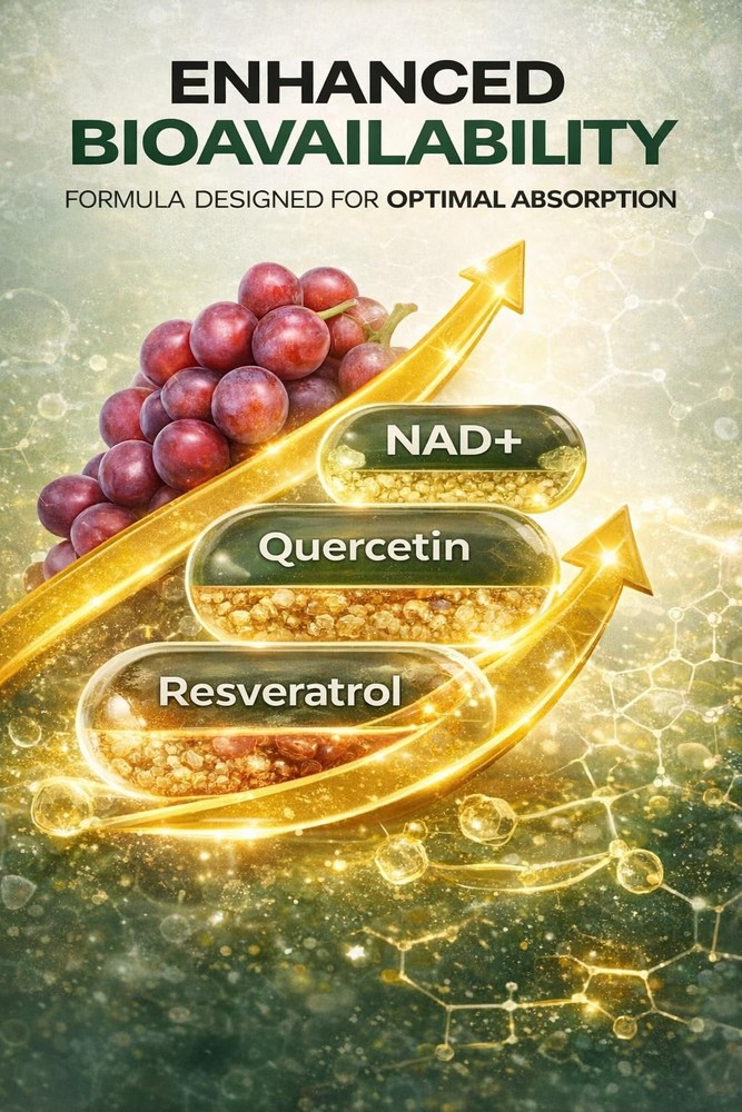 NAD+ Supplement – Cellular Energy & Longevity Support with Nicotinamide Ribos...