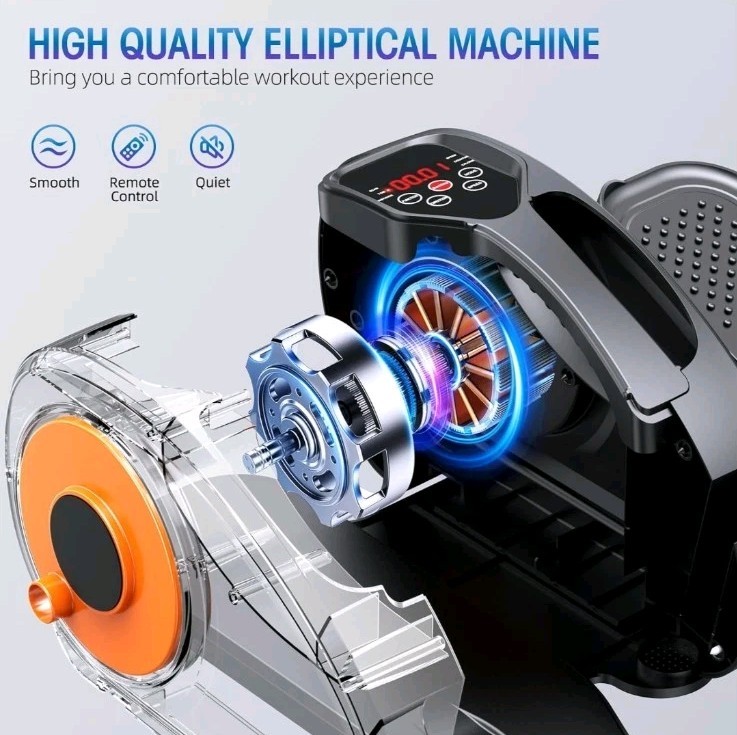 Under Desk Elliptical Machine, Fully Assembled