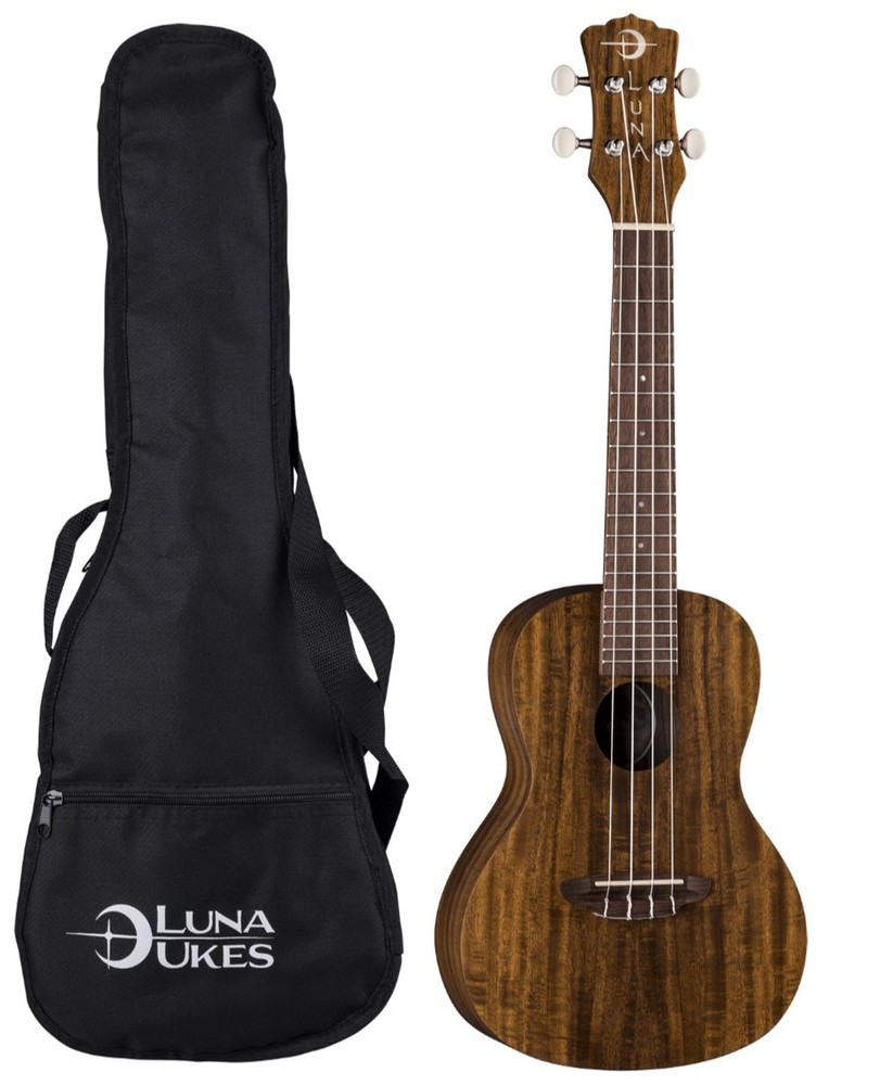 Luna UKE ACS Uke Flamed Acacia Soprano Ukulele