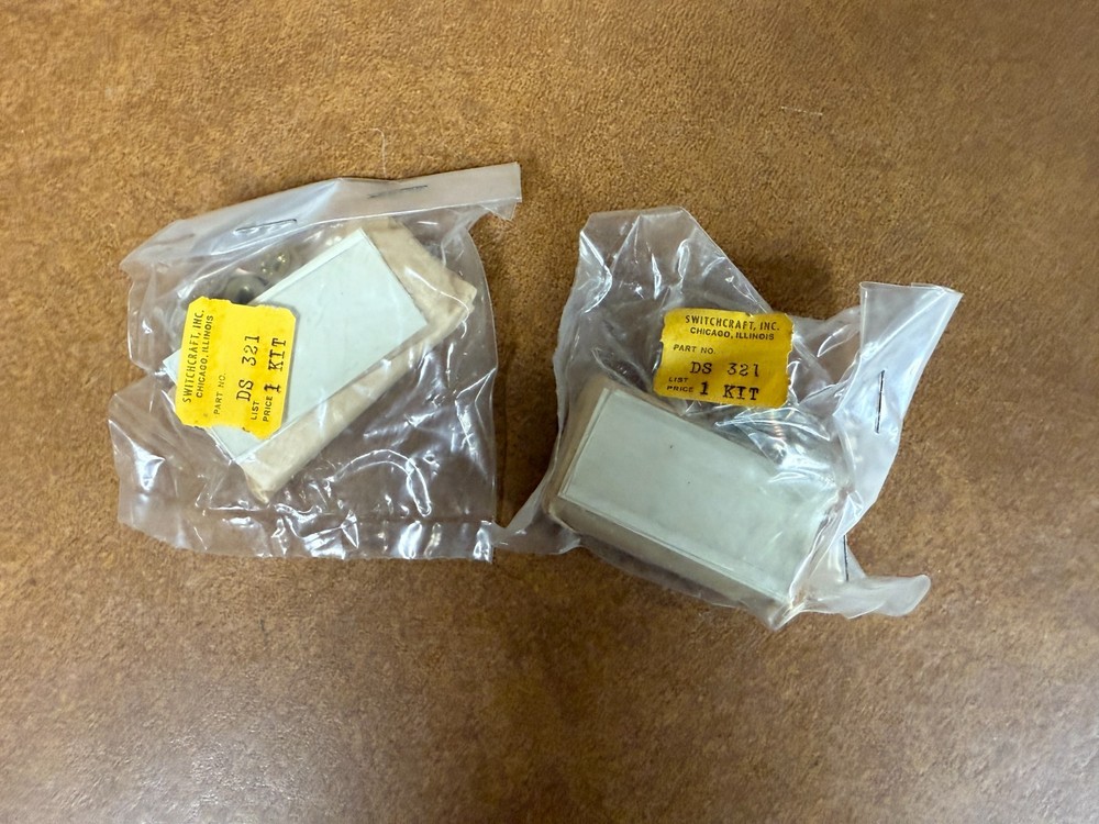 (2) Switchcraft DS 321 Patch Panel Strip Kit