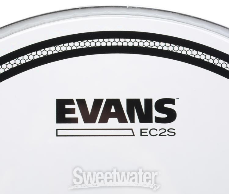 Evans EC2 Drumhead - 12" - Clear